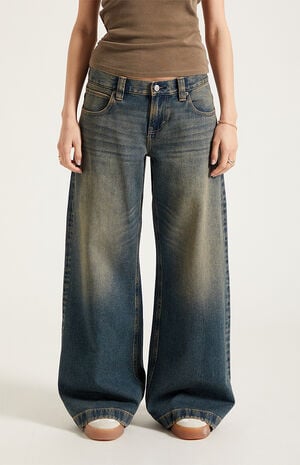 Sloane Low Rise Ultra Baggy Jeans Dark Blue Tint image number 2