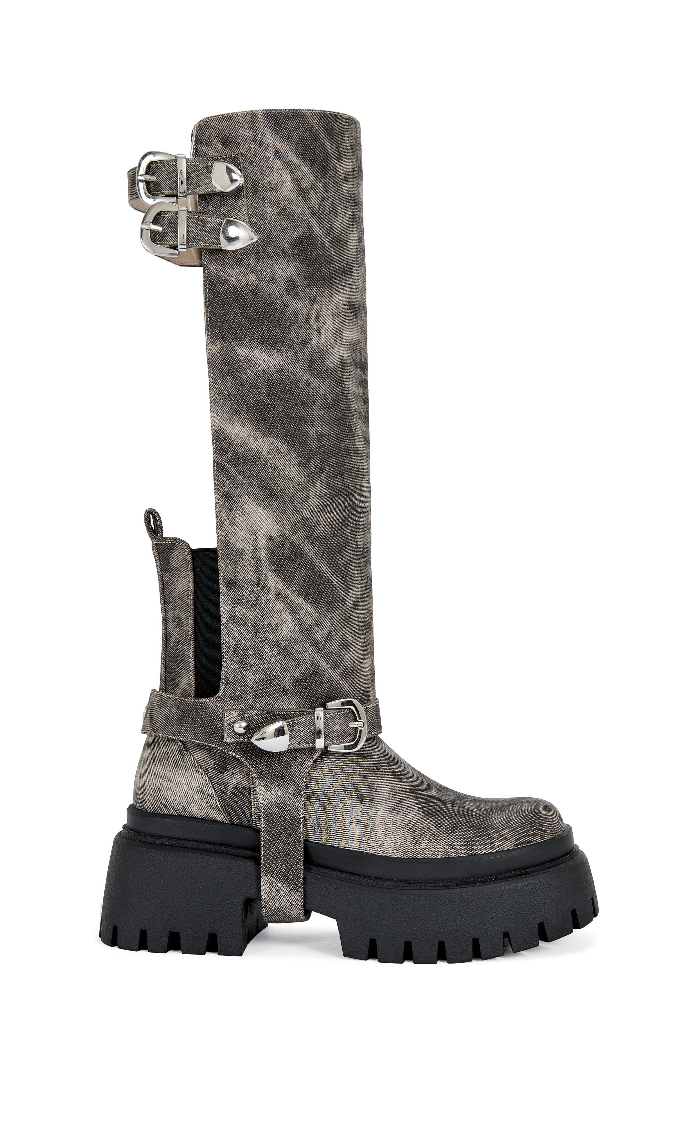 AZALEA WANG Women's Rampage Brown Distressed Combat Boots