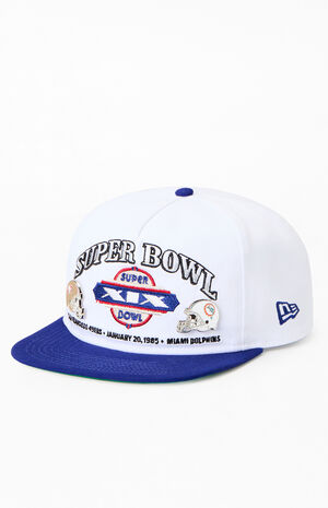 1985 Super Bowl 49ers vs Dolphins Pin Golfer Snapback Hat image number 4