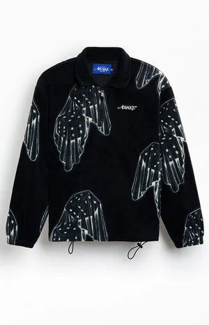 Dice Print Fleece Quarter Zip Sweatshirt image number 1
