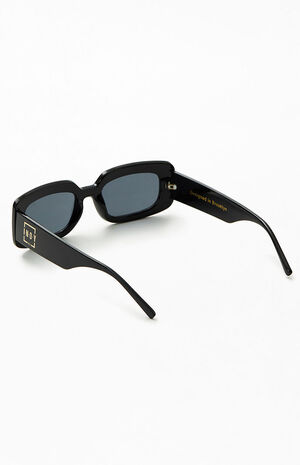 INDY Sunglasses Black Talk to Me Nice Square Sunglasses | Pacsun display picture 1