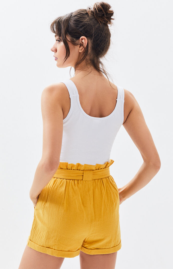 Rose Gathered Tank Top