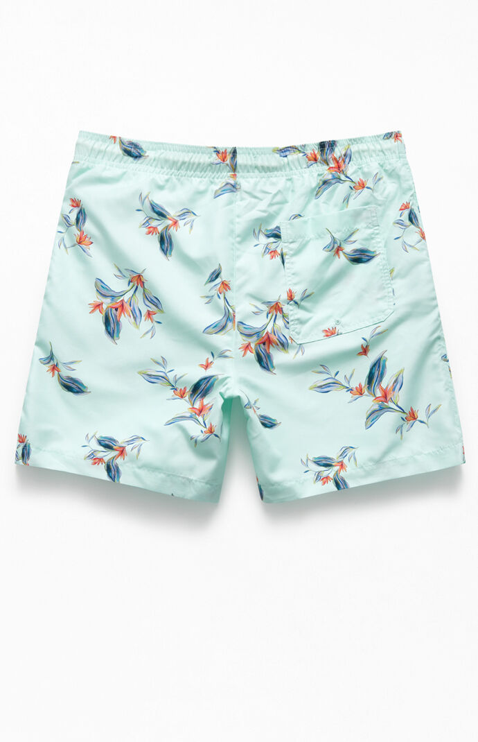 Floral 17" Swim Trunks