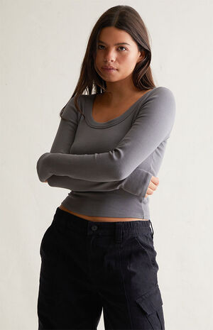 Serenity Scoop Long Sleeve Top image number 1