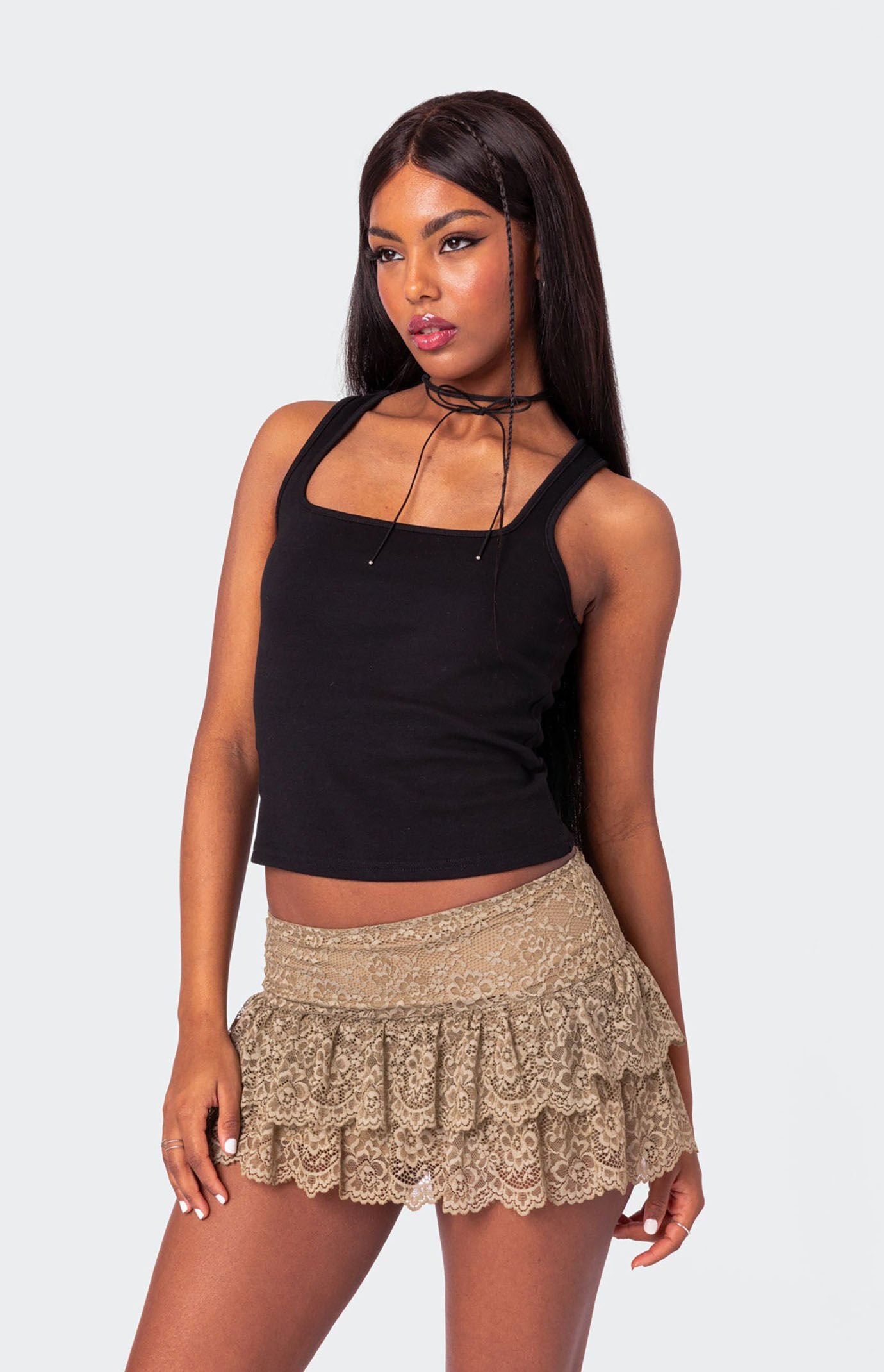 Edikted Square Neck Tank Top | PacSun