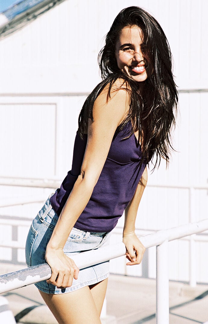 John Galt Violet Tiffany Tank Top