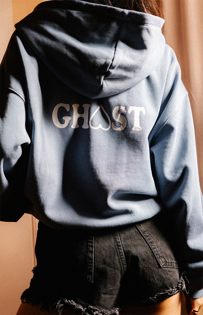 Lonely GHOST Hearts Zip Up Hoodie