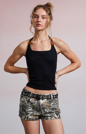 Third Charm Harlow Beaded Halter Tank Top | PacSun