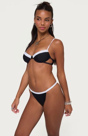 Atalia Contrast Cupped Bikini Top image number 2