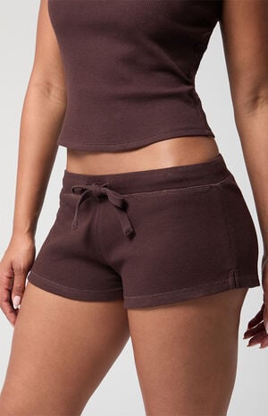 Active Aspen Waffle Knit Drawstring Shorts image number 5