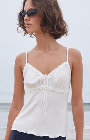 White Arden Tank Top image number 1