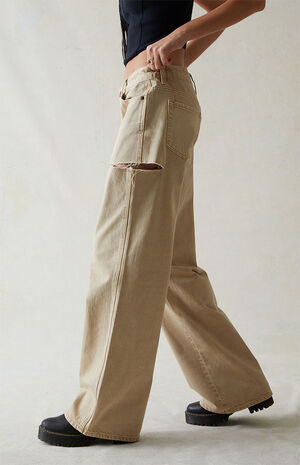 Baggy jeans beige Clearance