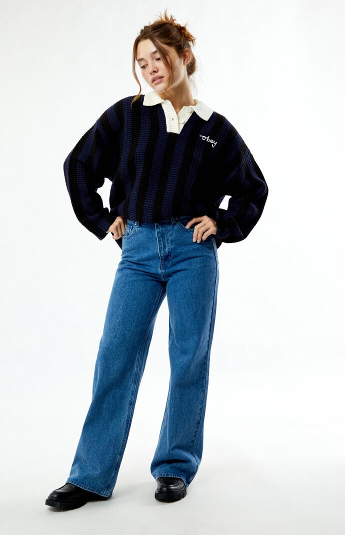 Obey Errand High Waisted Baggy Jeans | PacSun Obey Errand High Waisted Baggy Jeans | PacSun
