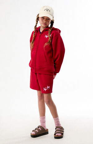 Hawaii Embroidered Baggy Sweat Shorts image number 4