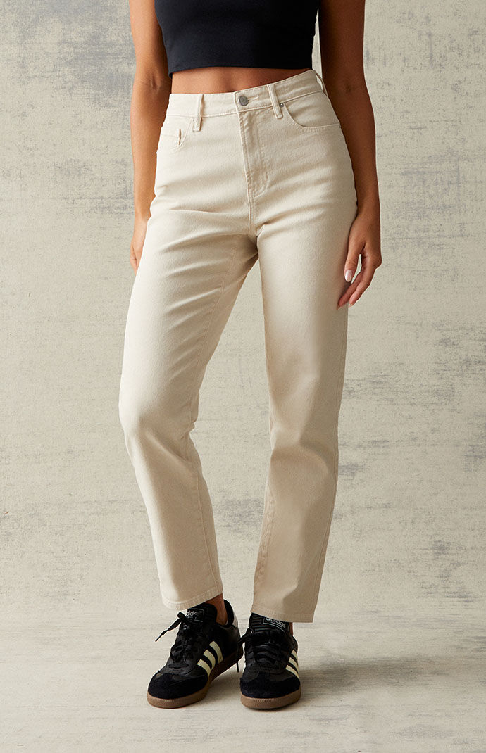 Jean beige hotsell mom