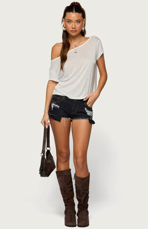 Amora Off Shoulder Sheer Top image number 5