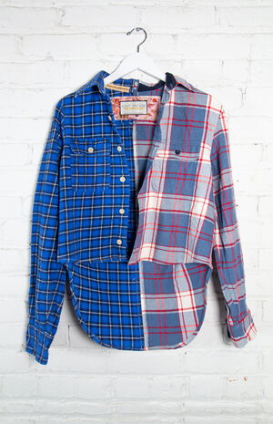 Eco Reworked Flannel Shirt image number 4