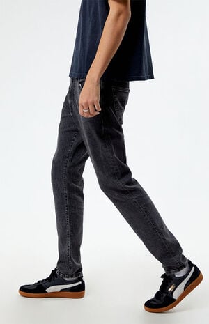 Comfort Stretch Washed Black Slim Jeans image number 3