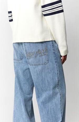 Blake Extreme Baggy Jeans NY Embroidery Medium Blue image number 5