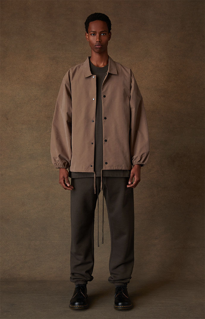 Fear of God Essentials Wood Coach Jacket | PacSun