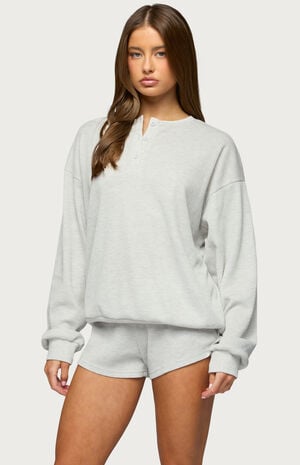 Baila Waffle Henley Top image number 2