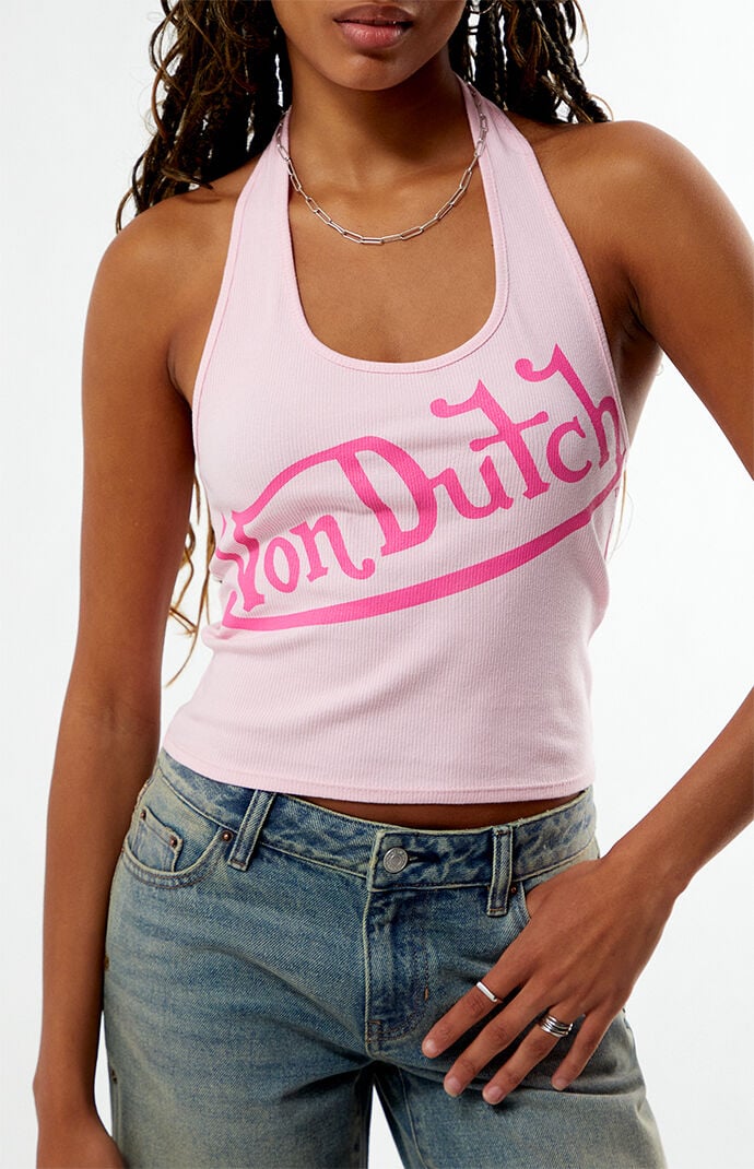 Von Dutch Logo Halter Top | PacSun