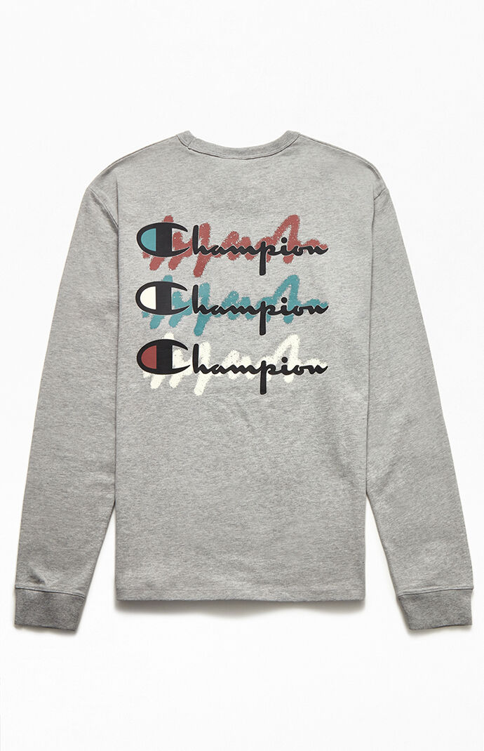 Stacked Scribble Long Sleeve T-Shirt
