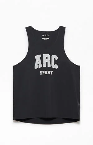Black Active Singlet Tank Top image number 1
