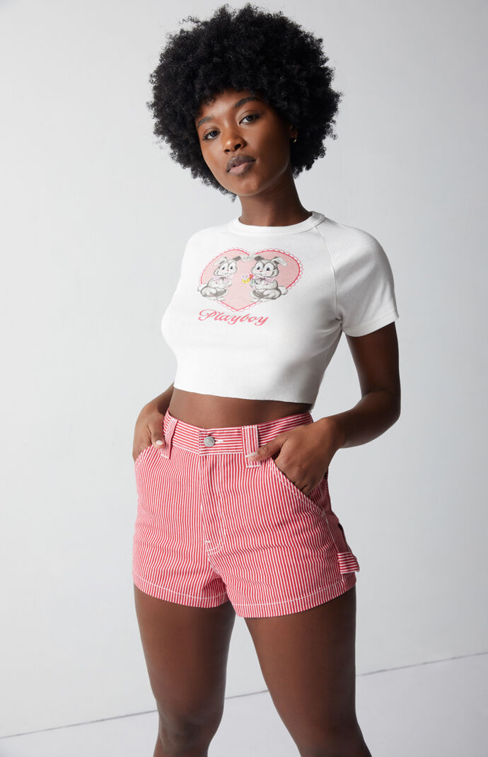 By PacSun Candy Stripe Carpenter Shorts