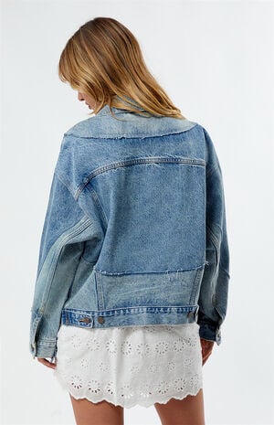 '90s Repaired Denim Trucker Jacket '90s Repaired Denim Trucker Jacket image number 3