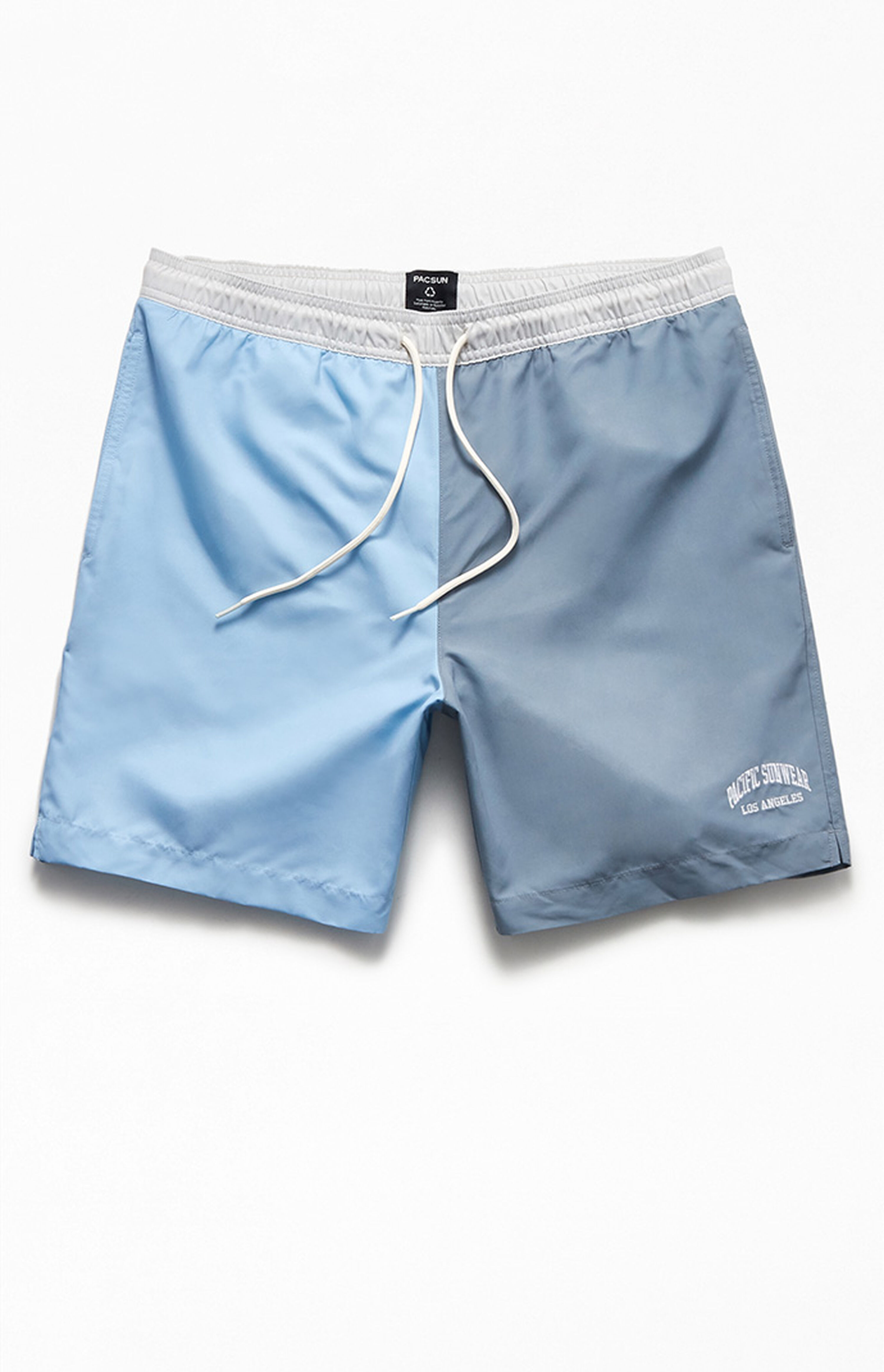 PacSun Recycled Colorblock 17" Swim Trunks PacSun