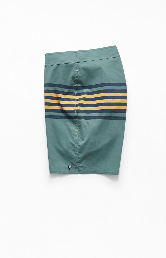 Green Barge Stripe 19" Boardshorts