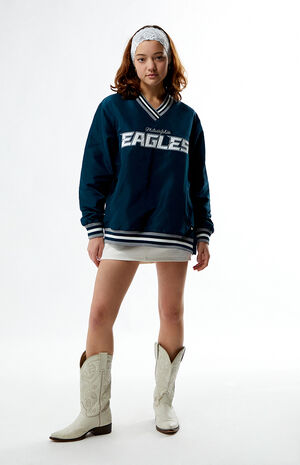 NFL Wild Collective x PacSun Philadelphia Eagles Windbreaker Sweatshirt image number 4