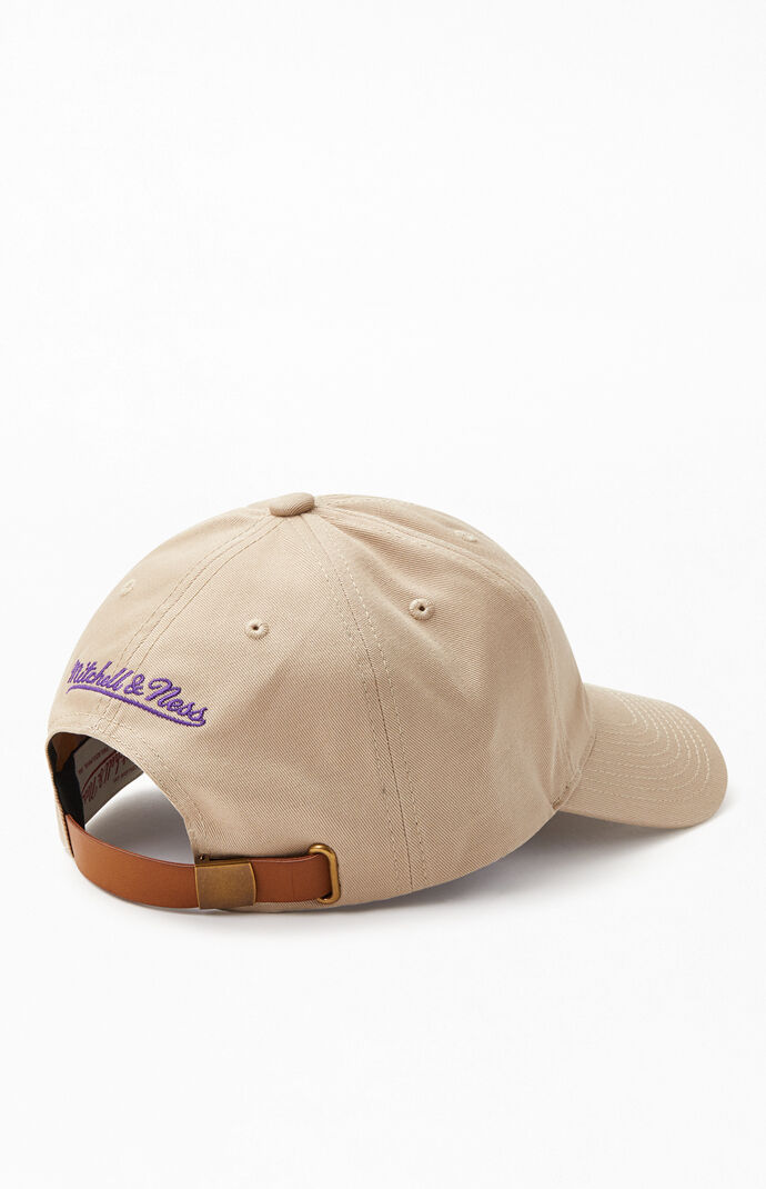 Tan Los Angeles Lakers Strapback Dad Hat