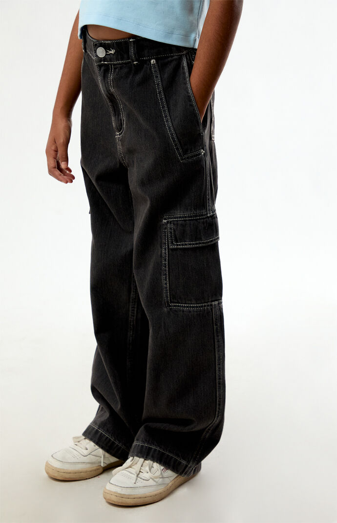 Pacsun Baggy Jeans Cargo Black Wash