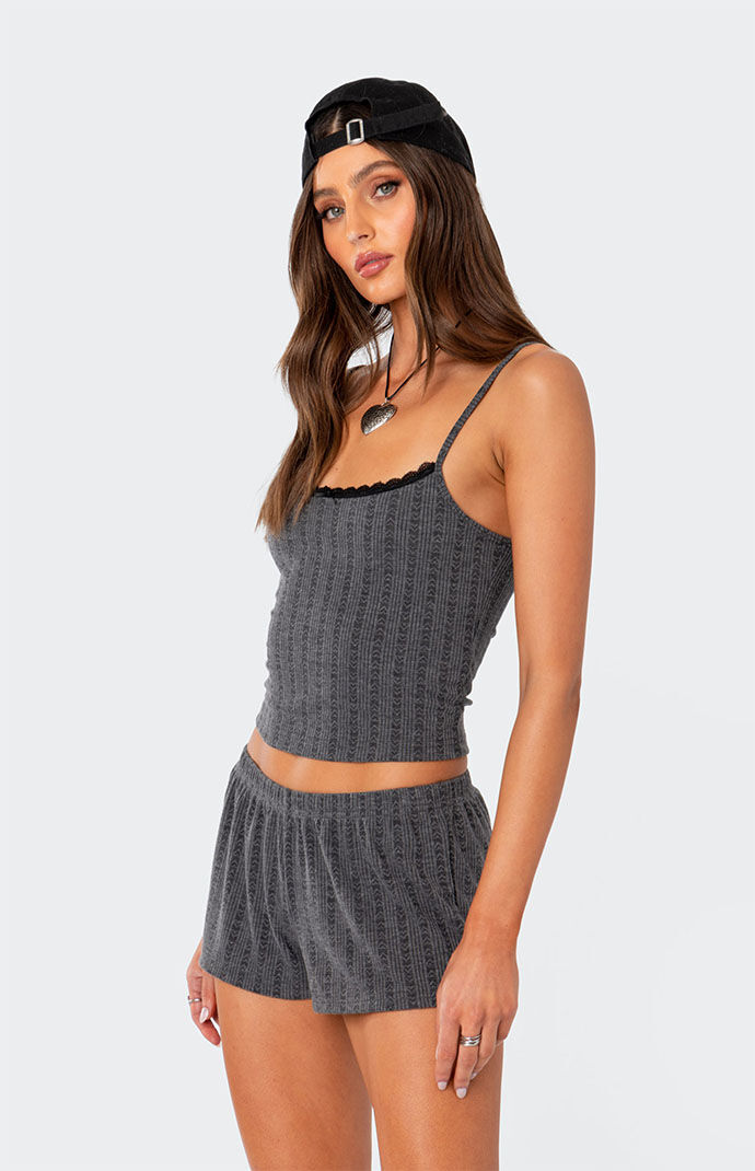Edikted Irene Pointelle Tank Top