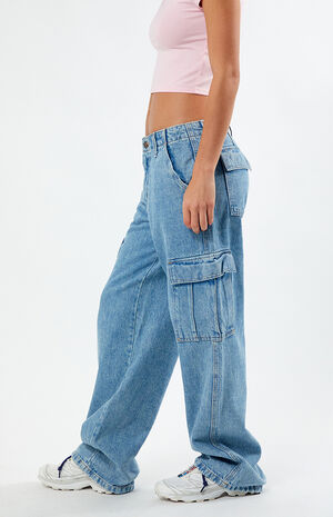 Light Indigo '94 Baggy Cargo Jeans image number 3