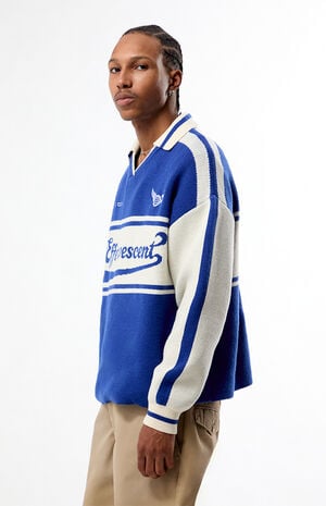 Effervescent Knit Polo Sweater image number 4