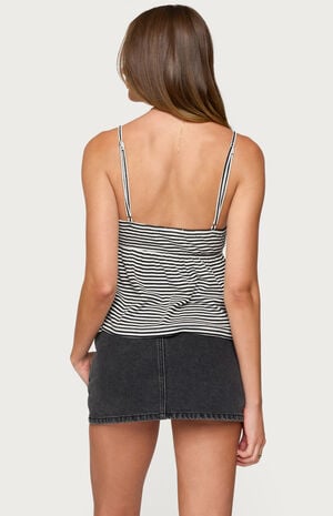 Orietta Striped Babydoll Top image number 3