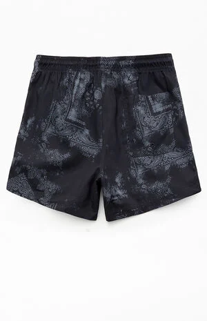 Black Blotch Bandana Eco 4.5" Swim Trunks image number 2