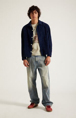 Dylan Baggy Jeans Seamed Medium Blue image number 6