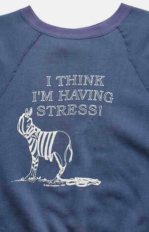 '80s I Think I'm Having Stress Crew Neck Sweatshirt image number 2