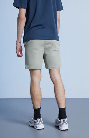 Olive Twill Volley Shorts image number 4