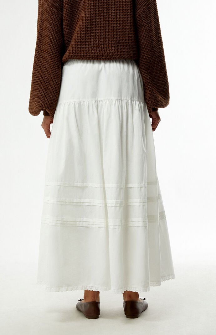 Rhythm Solene Ruffle Midi Skirt