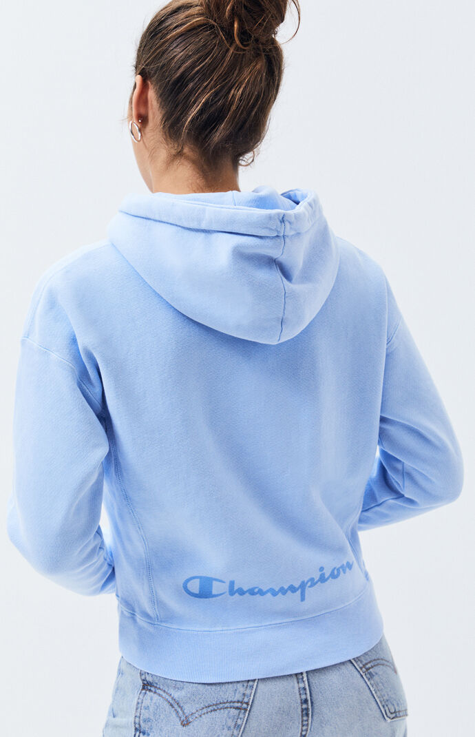 champion garment dye reverse weave hoodie sweatshirt
