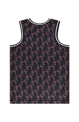 Neon Flame Basketball Tank Top image number 2