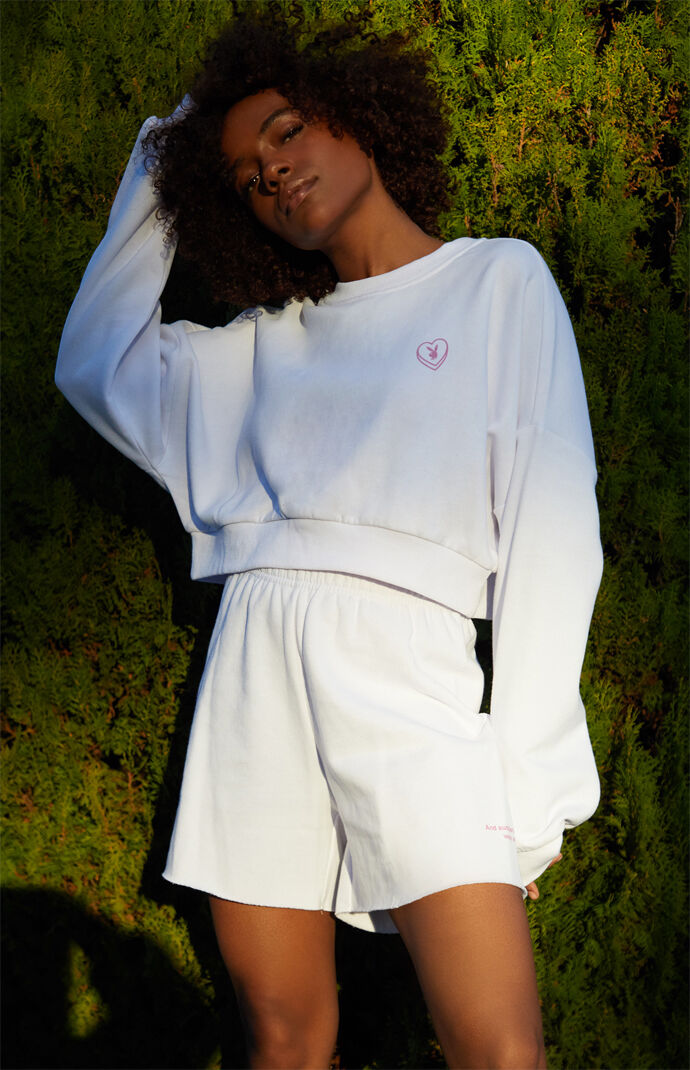 By PacSun Love Song Cropped Sweatshirt