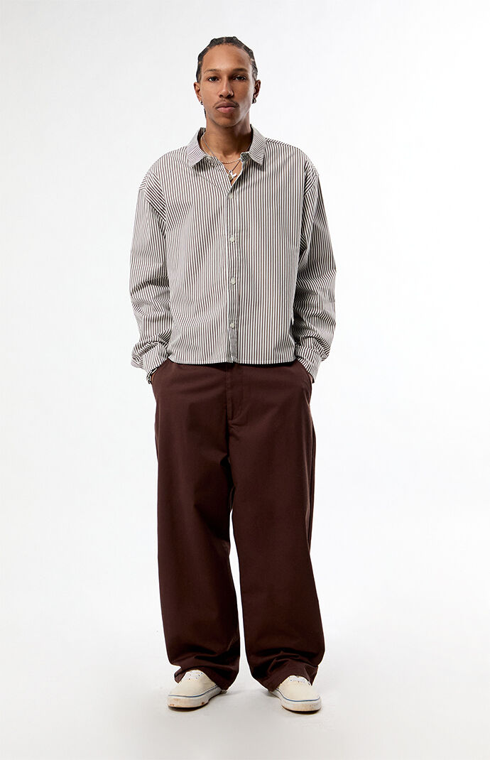 Pacsun Striped Davis Long Sleeve Shirt