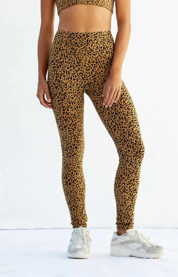 Leopard Print Fluff Leggings