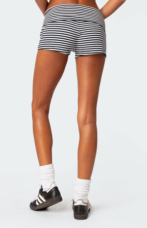 Striped Fold Over Shorts image number 5
